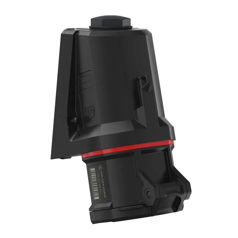 Skvělé hodnocení - WALTHER FW130506SK CEE Nástěnná zásuvka NEO, 32A 5P 400V 6h, IP54, se šroubovým připojením, černá/červená