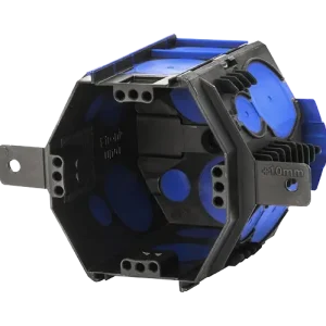 F-TRONIC 7320101 UI10T Přístrojová krabice pod omítku pro instalaci pomocí pěny, Ø 82 mm, hloubka 69 mm, černá/modrá - Nejprodávanější