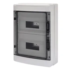 GEWISS GW40104BS Rozvodnice 40 CDK na omítku, 24M, IP65, vč. svorkovnice, šedá, s dvířky | Snadné objednání