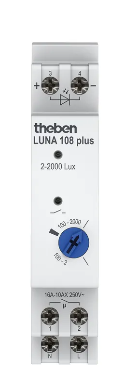 Skvělá cena - THEBEN 1080910 Soumrakový spínač LUNA 108 plus AL