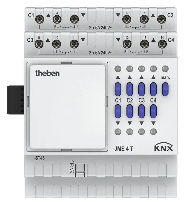 Výhodný nákup | THEBEN 4930255 Žaluziový aktor JME 4 T KNX