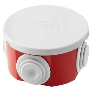Tovární cena | GEWISS GW44051R Rozbočovací krabice s ploch. víkem, IP44, ∅ 65x35mm