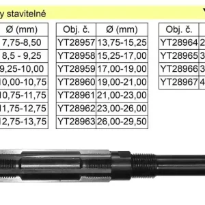 YATO Výstružník stavitelný 38,00-44,00mm HSS YT-28966 - Žádaný produkt