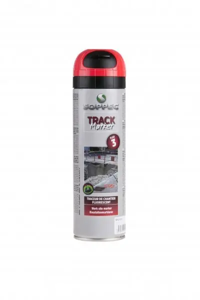 SOPPEC sprej fluorescenční TrackMarker 3M červený, 500ml, značkovací - Pouze dnes