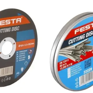 FESTA Řezný kotouč 125x1,2 mm na železo a nerez ocel, sada 10ks, v plechová krabička - Poslední příležitost