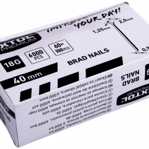 Akční cena - EXTOL PREMIUM hřebíky nastřelovací, 6000ks, 40mm, 18G, typ F, hlava 2mm, 1,25x0,95mm