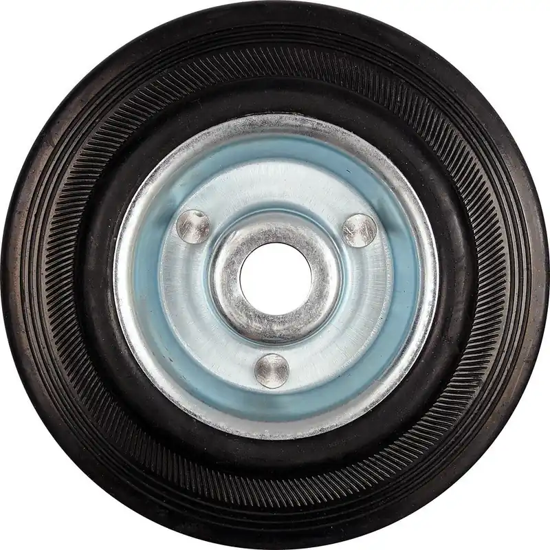 Kolečko gumové černé 100kg 125/33mm prům.15x40mm | Sleva