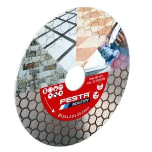 FESTA INDUSTRY diamantový řezný kotouč 115x1.8x22.2mm, vhodný na kamenické rohy - Rychlá expedice