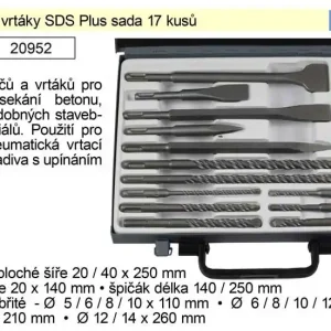Sekáče a vrtáky SDS Plus sada 17 kusů | Připraveno k expedici