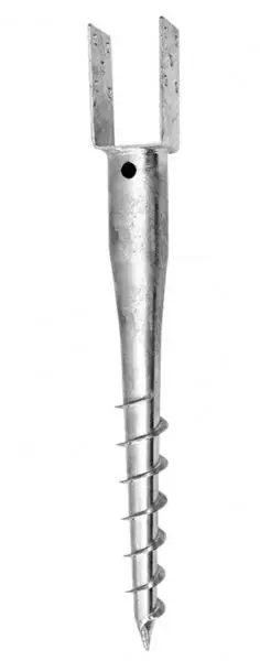 Zemní vrut "U" 101x60x100 tl.4mm | K dispozici