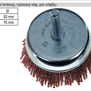 Kartáč rotační hrnkový nylonový pro vrtačku 75mm | Speciální cena