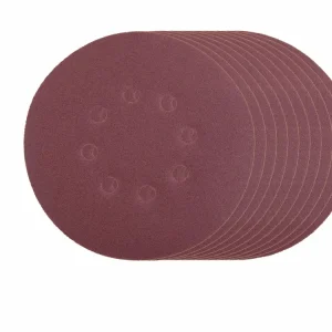 Brusný výsek s otvory 150mm P100 se suchým zipem balení 10 kusů - Nízká cena