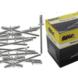 Premium | Nýty trhací Alu průměr 4,8 mm délka 7,9 mm balení 500 kusů v krabici Magg