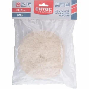 Nízká cena | EXTOL PREMIUM kotouč leštící vlněný 190mm, uchycení 150mm suchý zip, 4ply vlna 100%