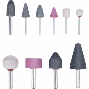 EXTOL CRAFT brusky rotační, sada 10ks, stopka 3 a 6mm 1822 - Ušetřete