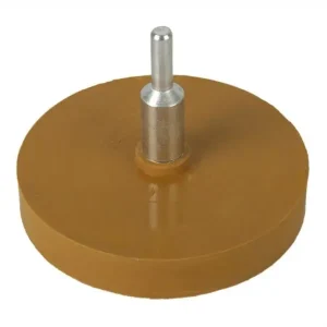 Výprodej | kotouč gumový plochý na odstraňování samolepek , s kolíkem, O90 mm