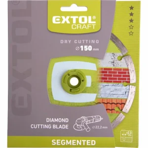 kotouč diamantový řezný segmentový, 150x22,2mm, suché řezání, EXTOL CRAFT | Akce