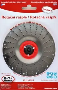 ROTO - Rotační rašple 115x22,2mm - 2,0mm - čepel standard - Ušetřete