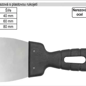 Špachtle nerezová 80mm | Zbývá pár kusů