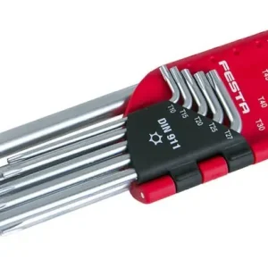 FESTA CrV T10-T50 Klíče Torx, zahnuté, sada 9 kusů - Slevy