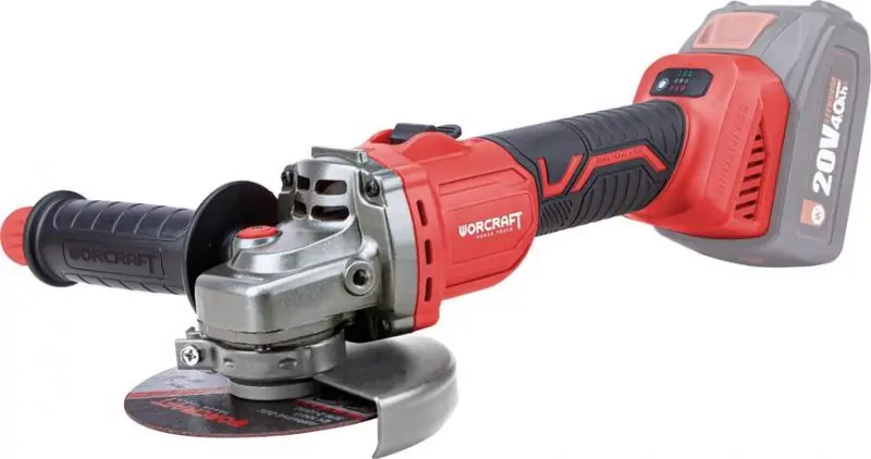 WORCRAFT CAG-S20LiBS-1 Aku úhlová bruska 125mm s regulací, bezuhlíková, 20V (bez baterie) | Prodejní hit