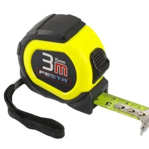 FESTA Metr svinovací 3m, šířka 16mm, s magnetem - Doprodej