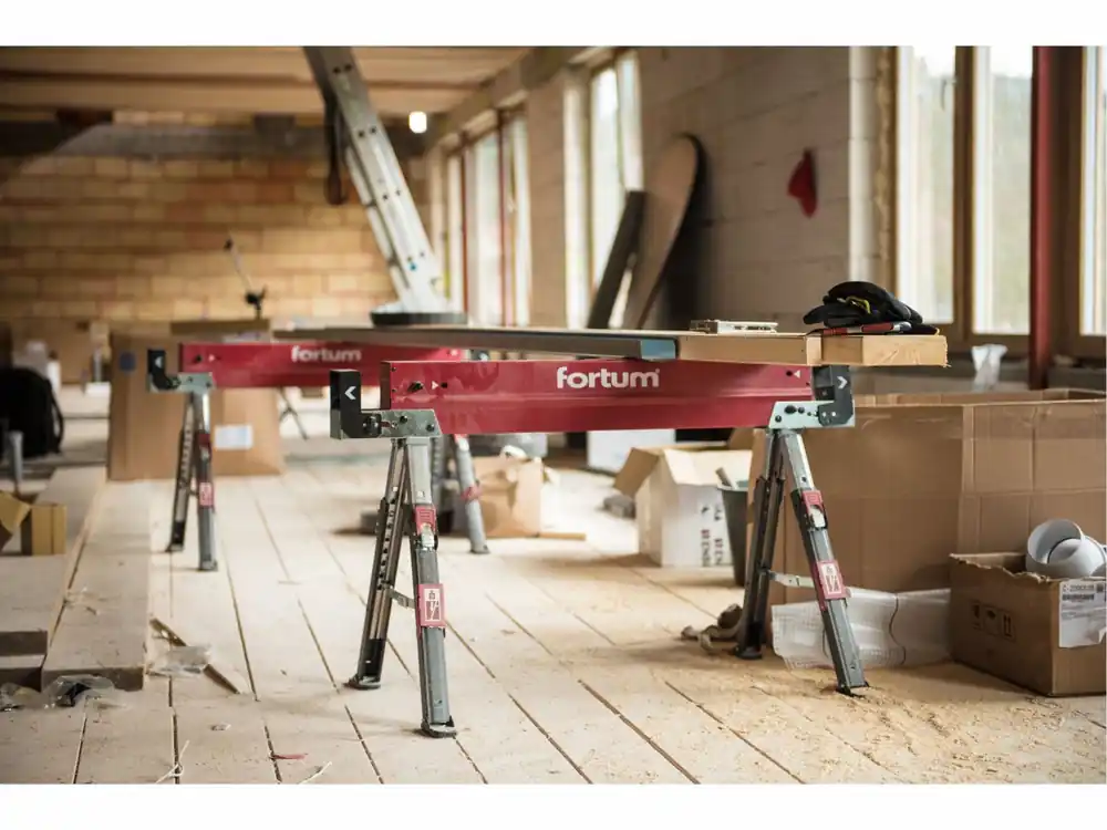Kvalitní produkt | FORTUM Koza stavební skládací podstavec, nosnost 590kg - 1ks