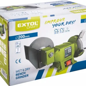 Rychlá expedice | Bruska dvoukotoučová s pomaloběžným kotoučem 250 W Extol 410133