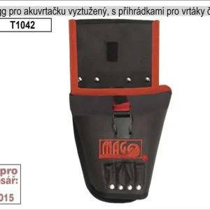 Cenová bomba | Kapsář MAGG na vrtačku vyztužený s příhrádkami na vrtáky či bity