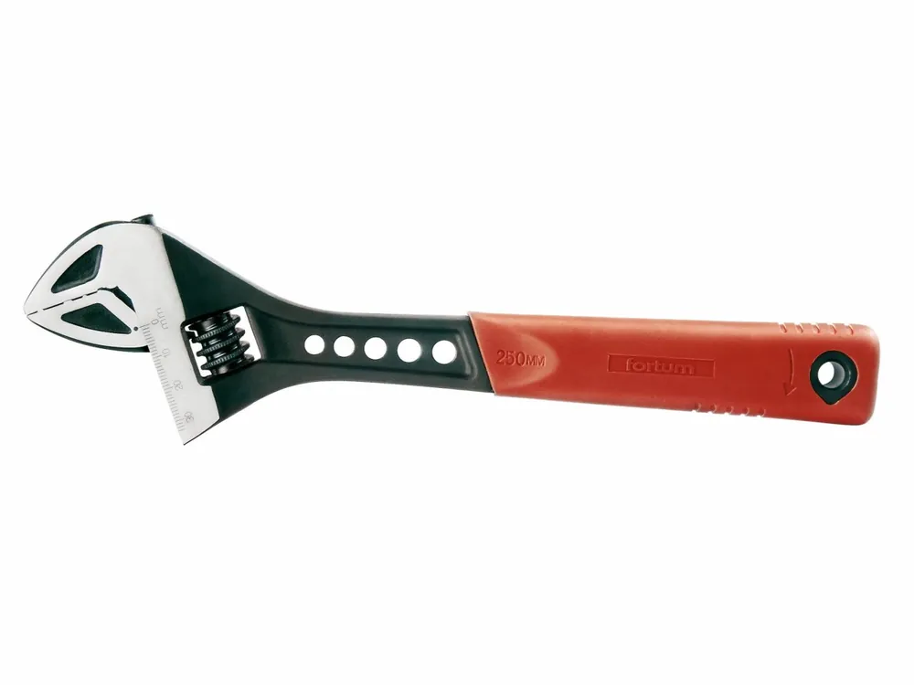 klíč nastavitelný, 250 mm/10", 0-33mm, M6-M20, 61CrV5, FORTUM - Zbývá jen pár kusů