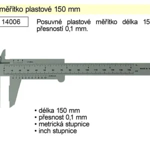 Posuvné měřítko plastové 150mm | Nabídka