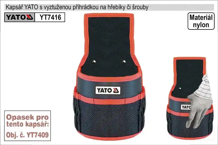 Kapsář YATO na hřebíky s 1 kapsou | Slevy