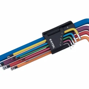 EXTOL PREMIUM L-klíče IMBUS prodloužené barevné, sada 9ks, s kuličkou, 1,5-10mm, S2 - Expresní doručení