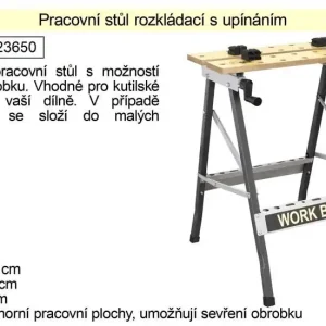 Pracovní stůl rozkládací s upínáním - Rychlé doručení