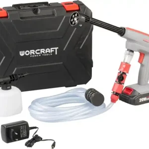 Premium | WORCRAFT CPC-S20LiEM Aku tlakový čistič 20V vapka 1,5MPa, 1x2.0Ah, nabíječka