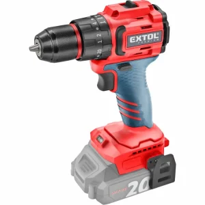 Rychlá expedice | EXTOL PREMIUM vrtací šroubovák aku s příklepem SHARE20V, BRUSHLESS, bez baterie