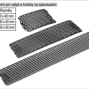 Plátek náhradní pro hoblík na sádrokarton, 140x40mm | Připraveno k expedici