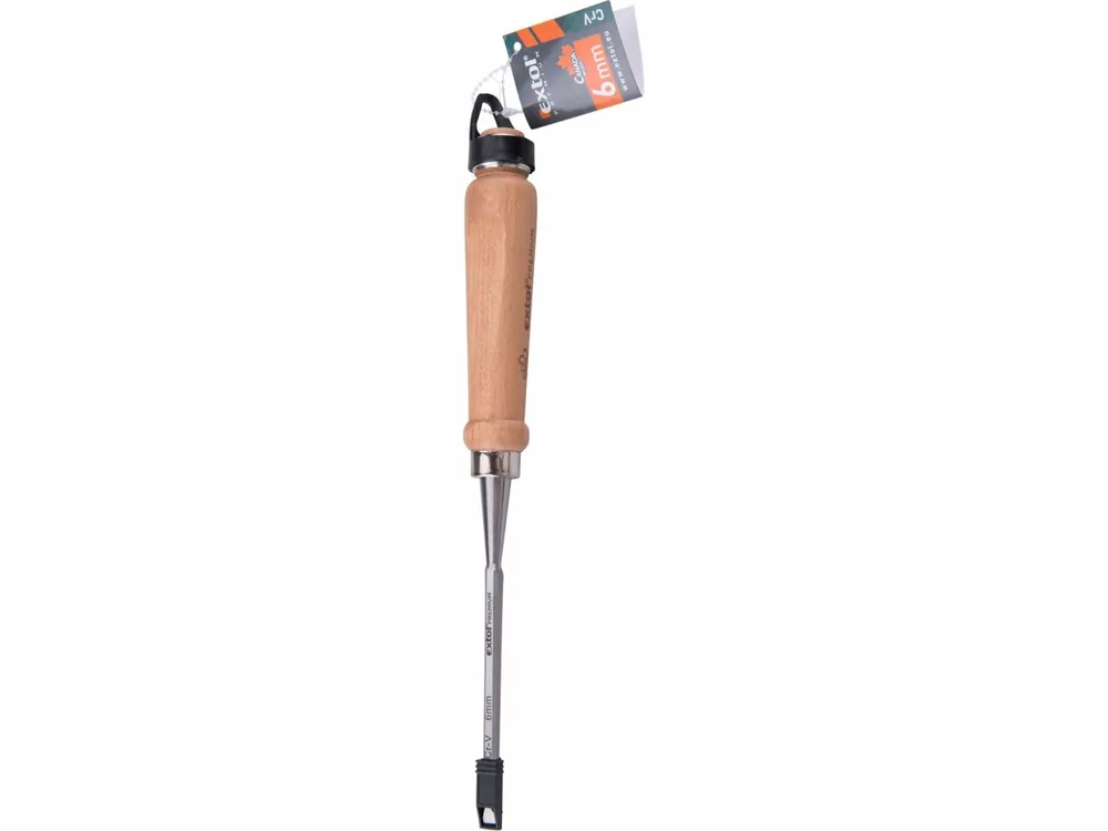dláto s kvalitní bukovou rukojetí, 6mm, délka 275mm, CrV, EXTOL PREMIUM | Poslední dny