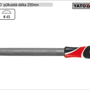 Oblíbený u zákazníků - Rašple YATO půlkulatá délka 250mm
