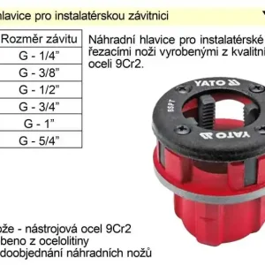 Pospěšte si - Náhraddní hlavice 3/4" pro instalatérskou závitnici
