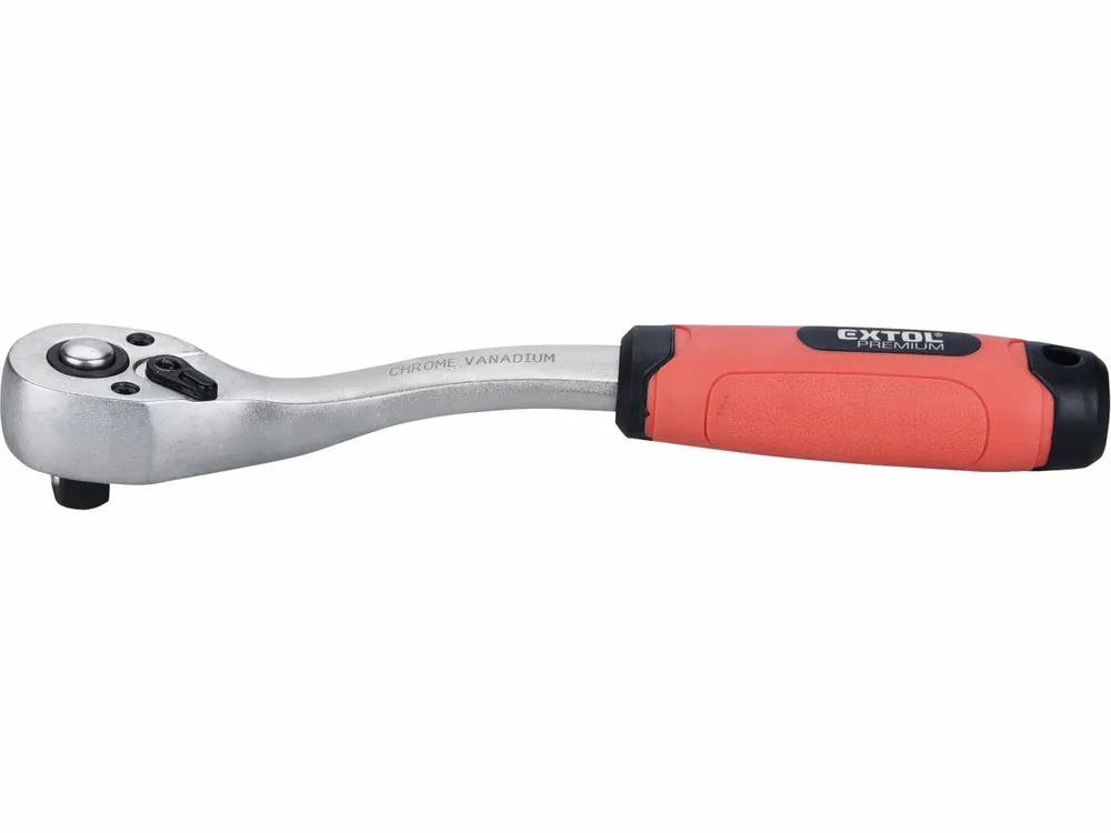 EXTOL PREMIUM ráčna tvarovaná, 45 zubů, 3/8", L 208mm, Crv 8816455 | Rychlé odeslání
