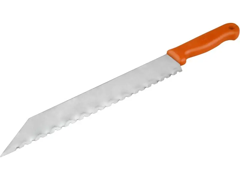 Žádaný produkt | nůž na stavební izolační hmoty nerez, 480/340mm, celková délka 480mm, délka čepele 340mm,