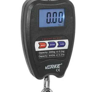 Koupit nyní - VERKE Digitální závěsná váha s hákem 200kg