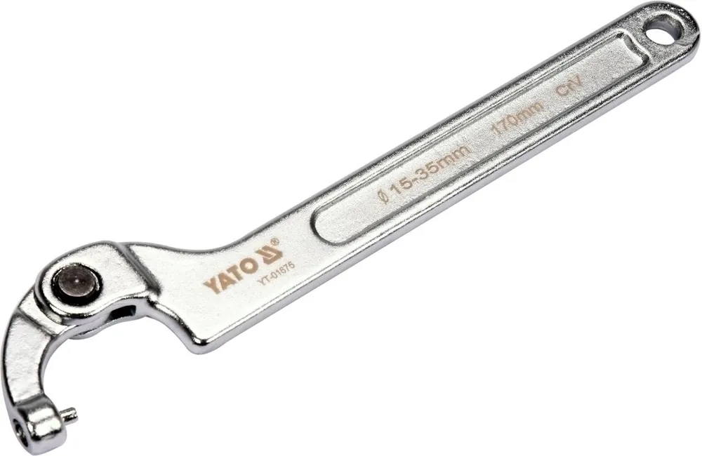 Nový produkt - YATO Hákový klíč s čepem, stavitelný 15-35mm YT-01675