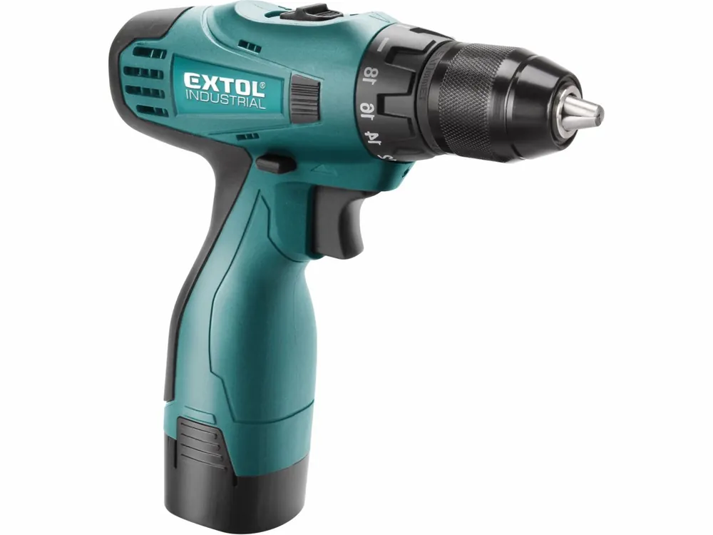 Akumulátorový šroubovák Extol Industrial 2x Li On 16,6V / 2 rychlostní rychlonabíjení | Cenový hit