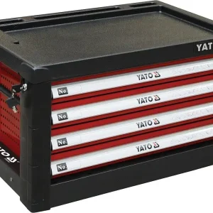 YATO Skříňka dílenská 4 zásuvky 690x465x400mm červená YT-09152 - Nově v nabídce