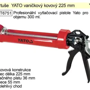 YATO Lis na kartuše vaničkový kovový, pistole vytlačovací | Akční sleva