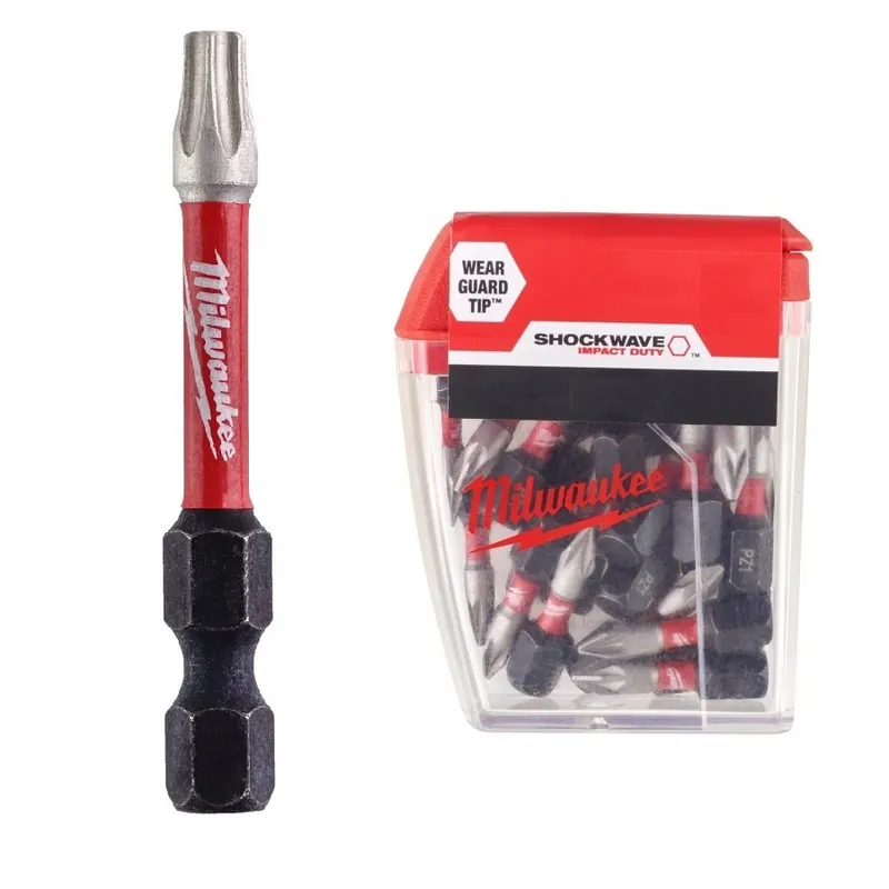 Objednejte dnes | MILWAUKEE Shockwave bit torx TX20x50mm 1/4 Impact Duty - 10ks
